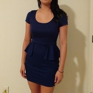 Navy blue mini dress